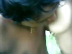 Indian girl in forest with his bf