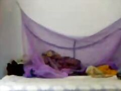 South Indian amateur riding cock on webcam.